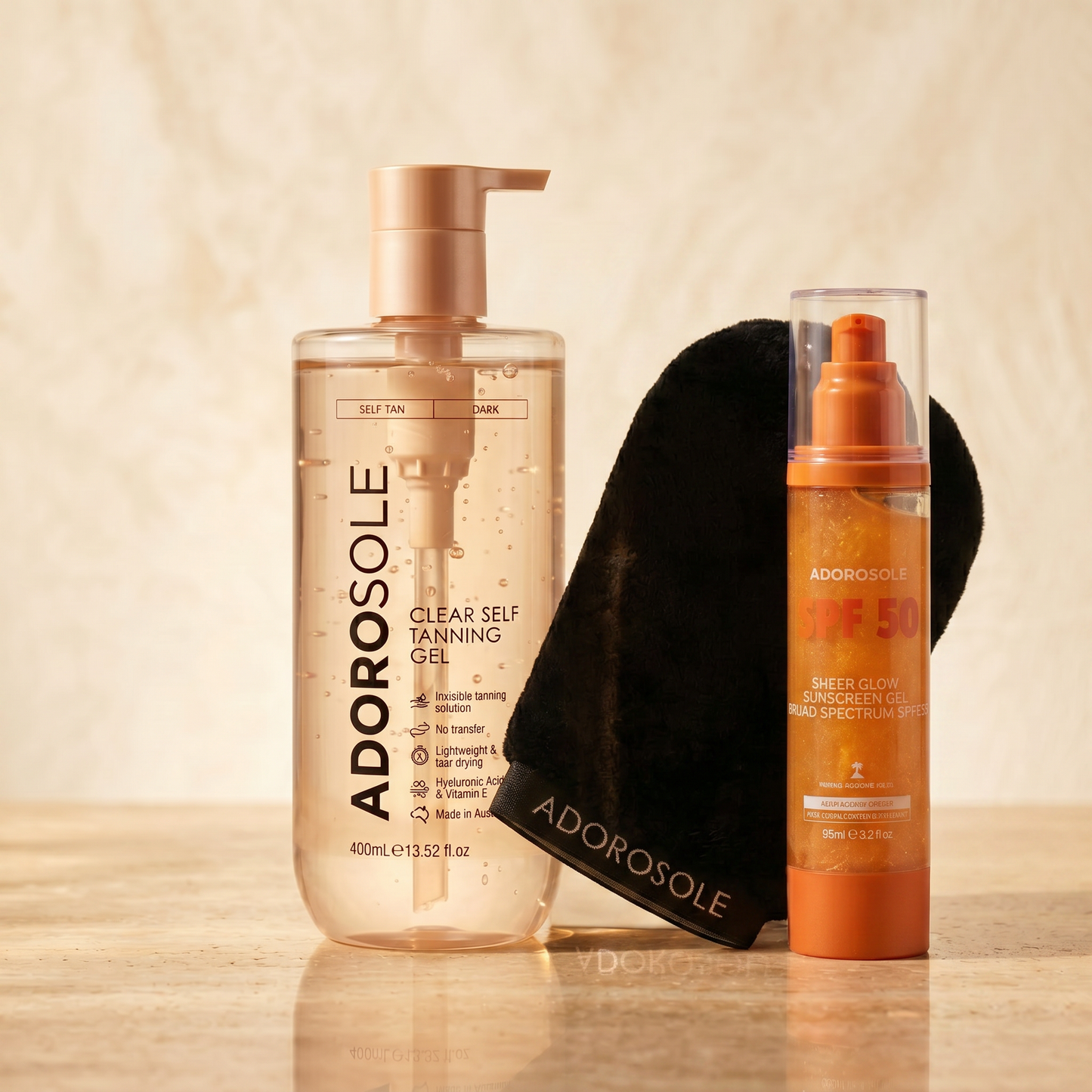 Kit gel abbronzante