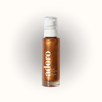 Olio abbronzante istantaneo con paillettes